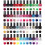 Splash 48 x Nail Polish Varnish Set 48 Different Modern Colours Quick Drying Flat Brush 7
