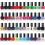 Splash 48 x Nail Polish Varnish Set 48 Different Modern Colours Quick Drying Flat Brush 1