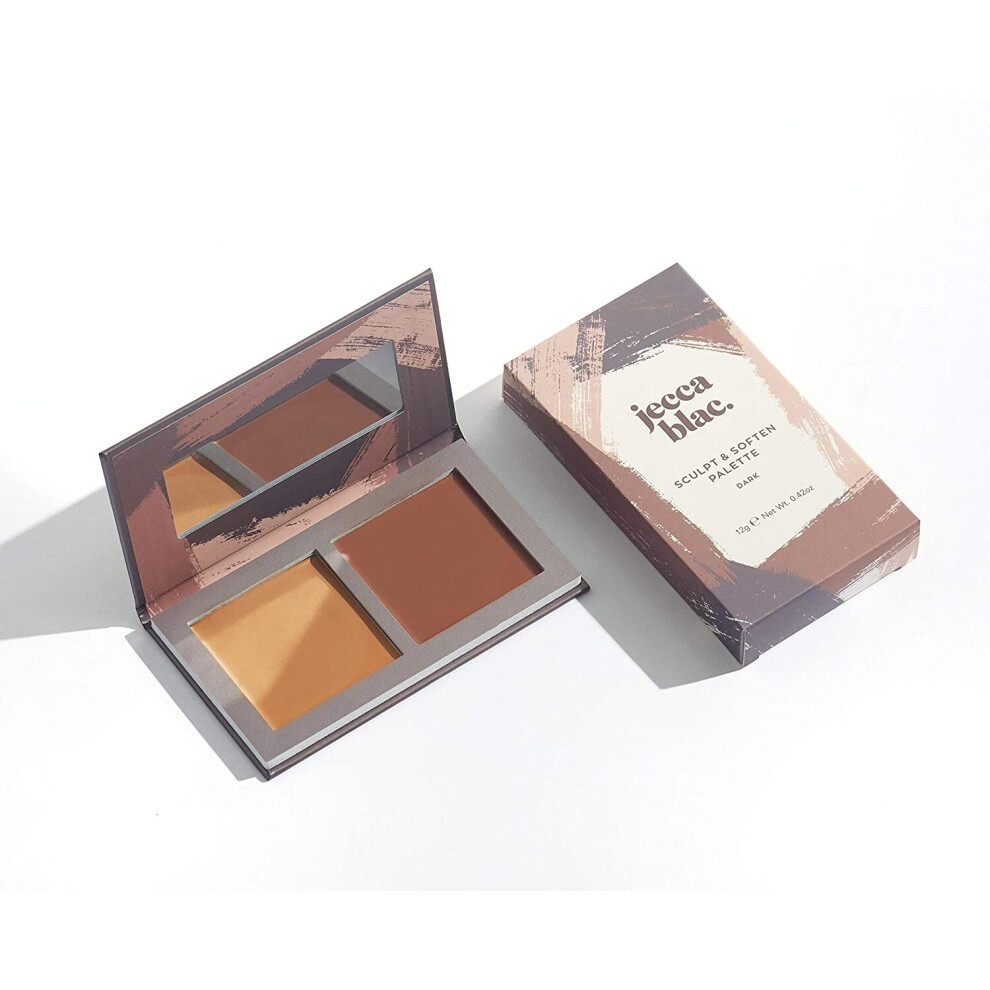 Jecca Blac - Sculpt & Soften Palette - Dark - Vegan, Gender Neutral & LGBTIQA+ Inclusive Make-Up