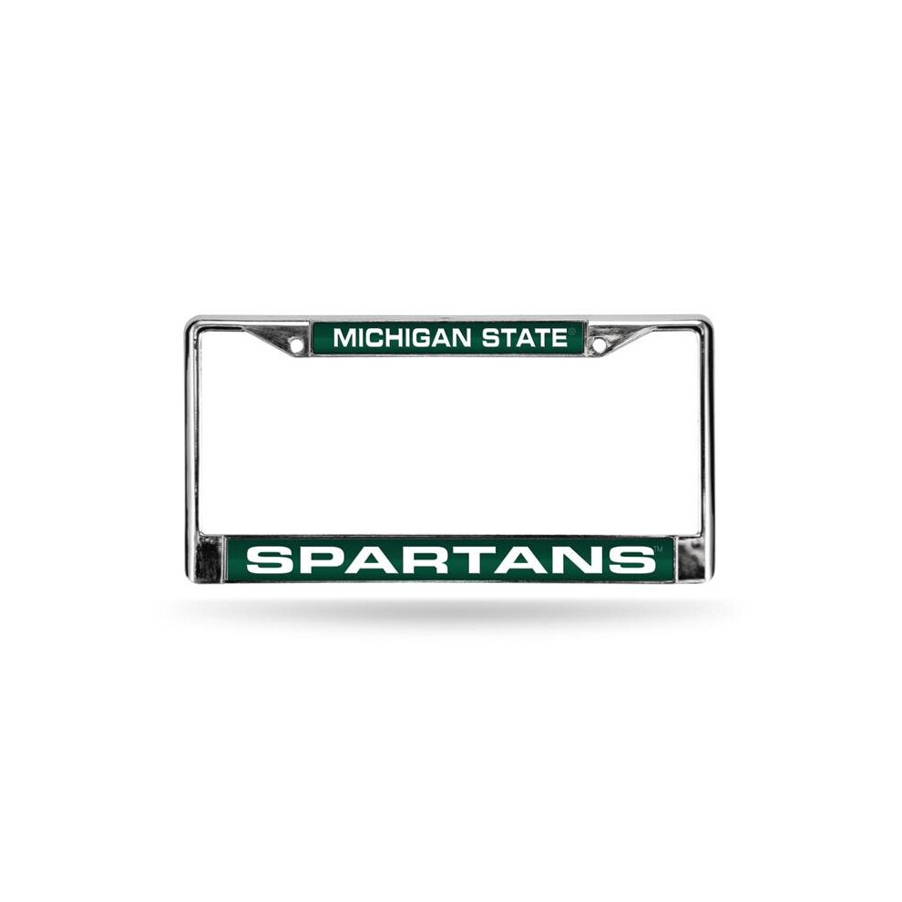 Rico Industries Fcl220103 Ncaa Michigan State Spartans Laser Chrome Frame Green 094746404000