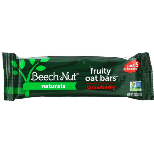 Beech-Nut, Φυσικά, Φρούτα Οάτ Μπαρς, 12+ Μήνες, Στρουμπούλι, 5 Μπαρς, 0.78 oz (22 g) Κάθε 2