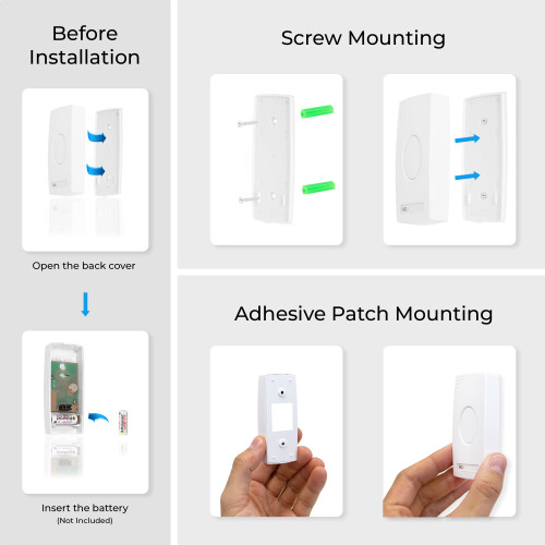Benross 41010 Plug-In Wireless Doorbell / 80m Signal Range / White 2