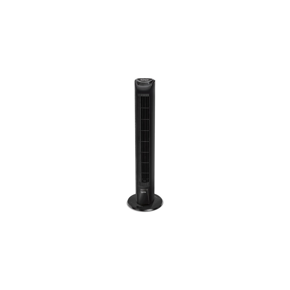 Igenix DF0035TBL Oscillating Tower Fan with Remote Control, 45 W, Black