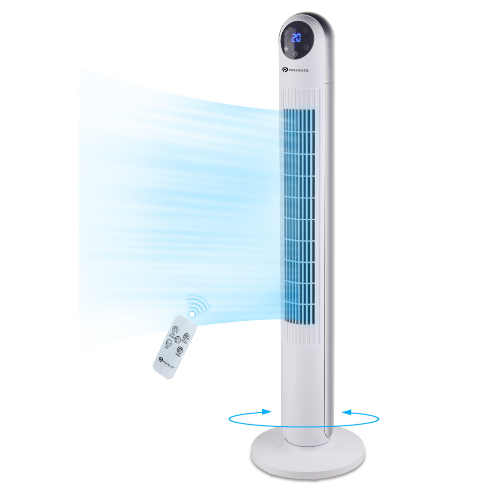 43-Inch Tower Fan with Timer Portable Oscillating Cooling Tower Fan