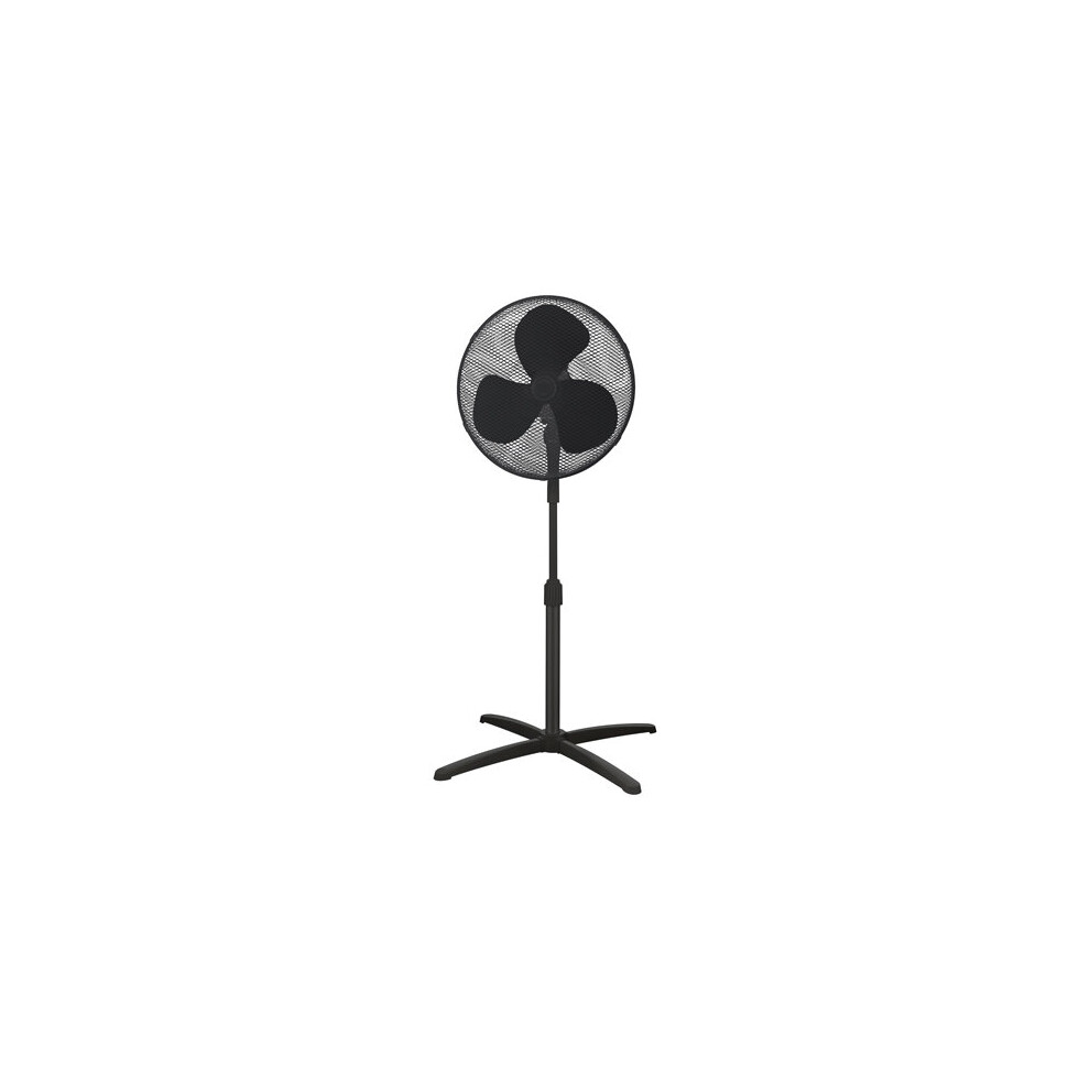 Igenix Df1655bl 16 Inch Pedestal Fan, 40W, 3-Speed, Oscillating, Quiet, Adjustable Height & Tilt – Ideal For Home & Office, Black
