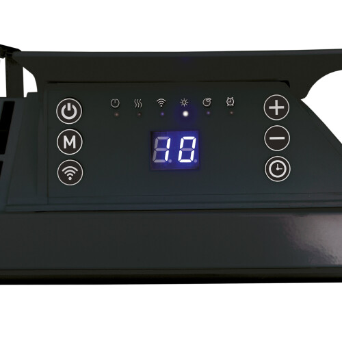 Igenix Smart Glass Panel Heater 2000 W, Amazon Alexa, Black, Igenix IG9521BLWIFI 2