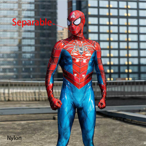 Nylon, Adult XL) Spider-Armor MK IV Spiderman Jumpsuit Cosplay