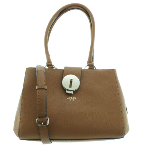 Guess Guess Augustina Cognac Satchel  Handbag