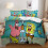 (Style 03, Double) SpongeBob Bedding Single Double King Duvet Cover 1