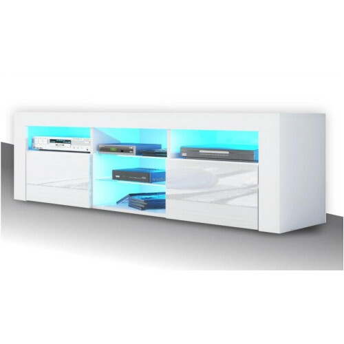Hampton & Stewart LED TV STAND 145CM - WHITE