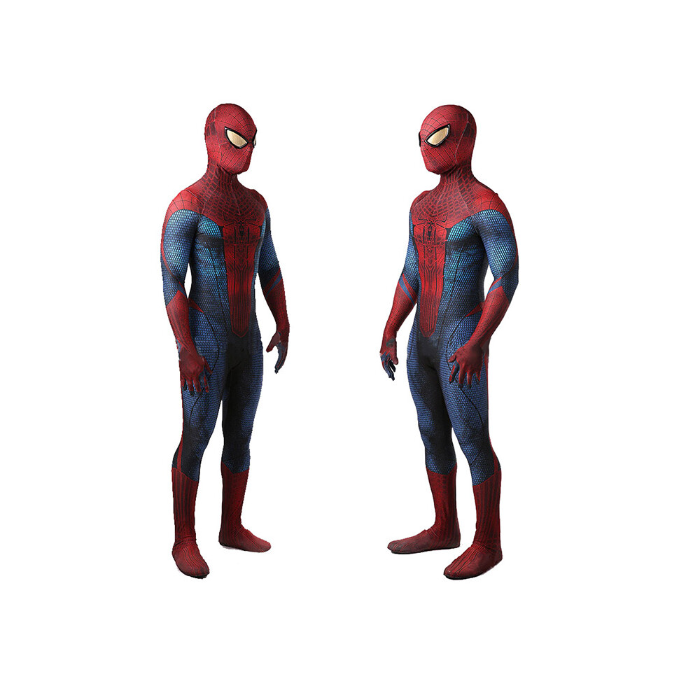 Kids Adult The Amazing Spiderman Suit Cosplay Costume Peter Parker