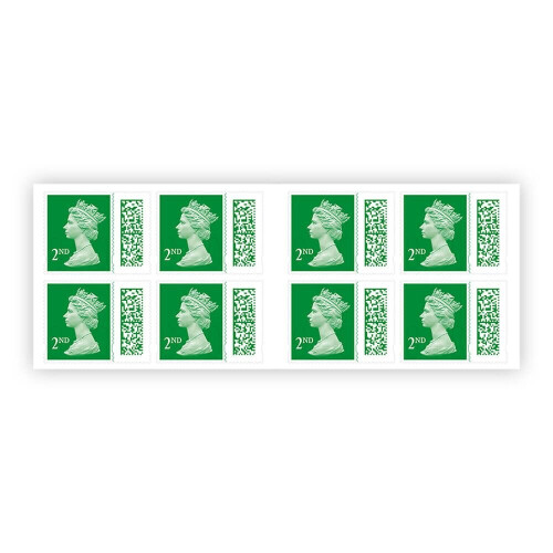 8 x 2nd Class Barcoded Stamp Book 2