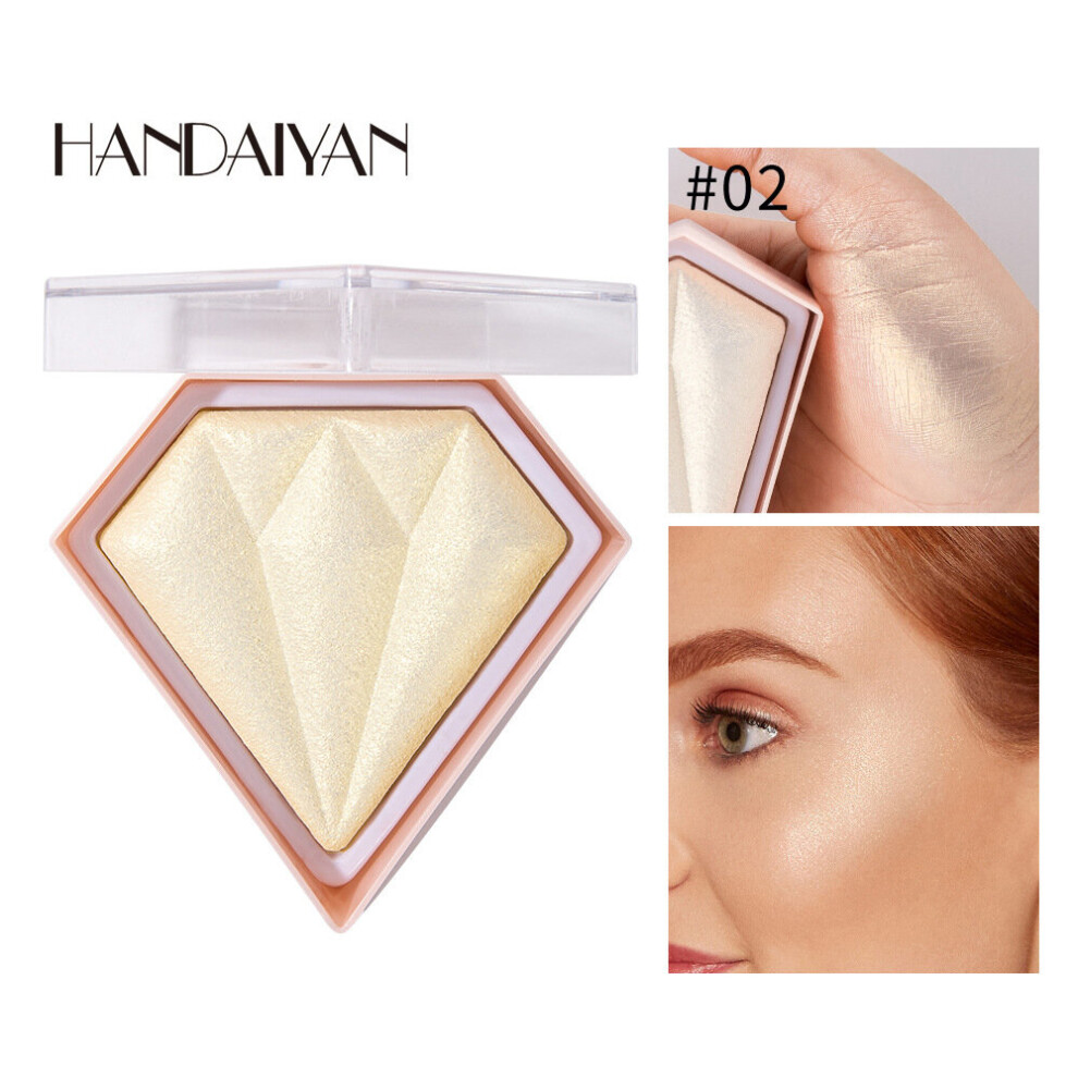 Alzsell (02#) Diamond Pro Makeup Face Powder Handaiyan Bronzer Highlighter Powder Palette Uk