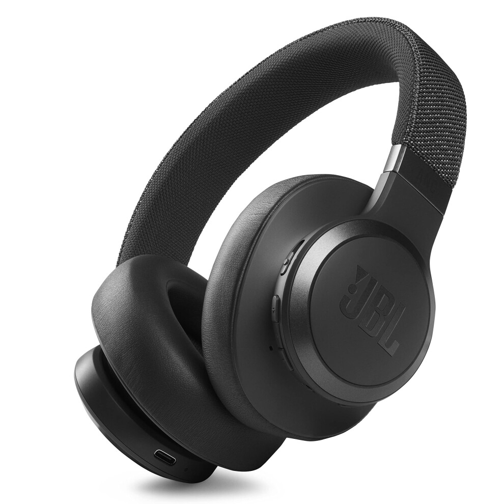 JBL Live 660NC Wireless On-Ear Bluetooth Headphones with Active Noise Cancelling - Black