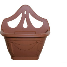 (Terracotta , 1) Venetian Wall Fence Mounted Garden Plant Flower Basket Pot Planter Container