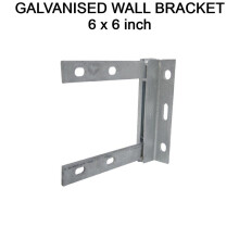 6" x 6 Inch Galvanised Steel  TV Aerial Wall Mounting Bracket for Pole Mast