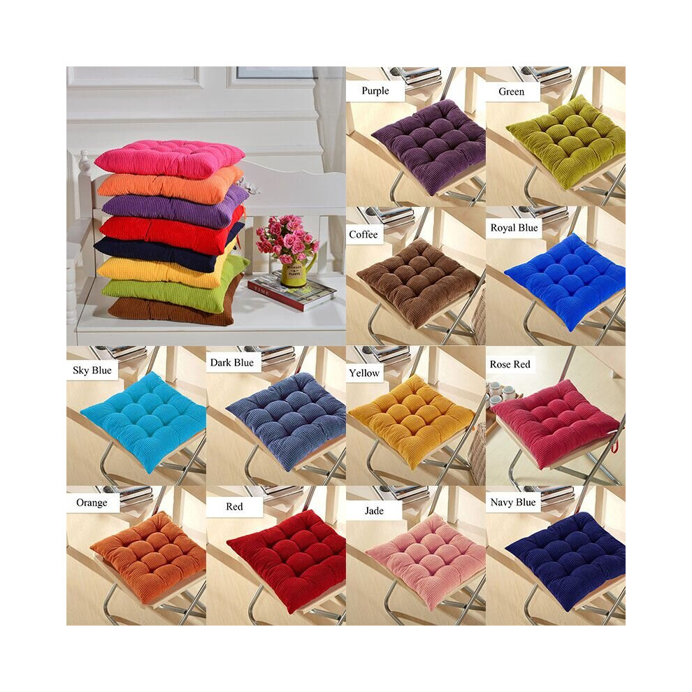 Pad Seat Chair Patio Sofa Home Removable Seat Pad Thick Soft Corduroy Cushion