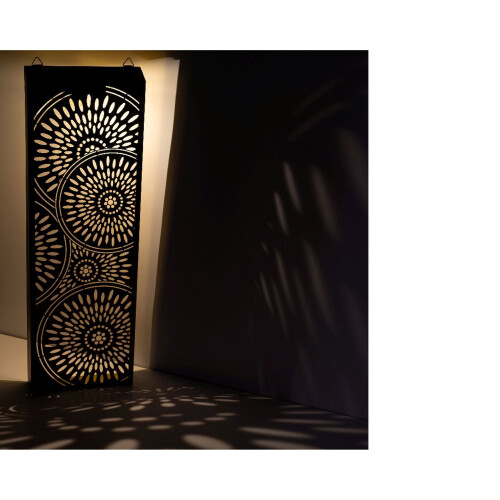 Bronze Garden Wall Art Solar Light Panel Garden Wall Decoration 60cm 2