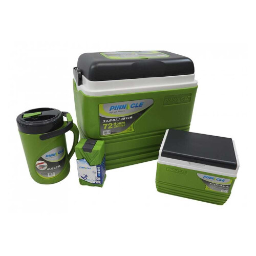 Vango Vango Pinnacle 32L-72Hr 5 Piece Set Cool Box Green