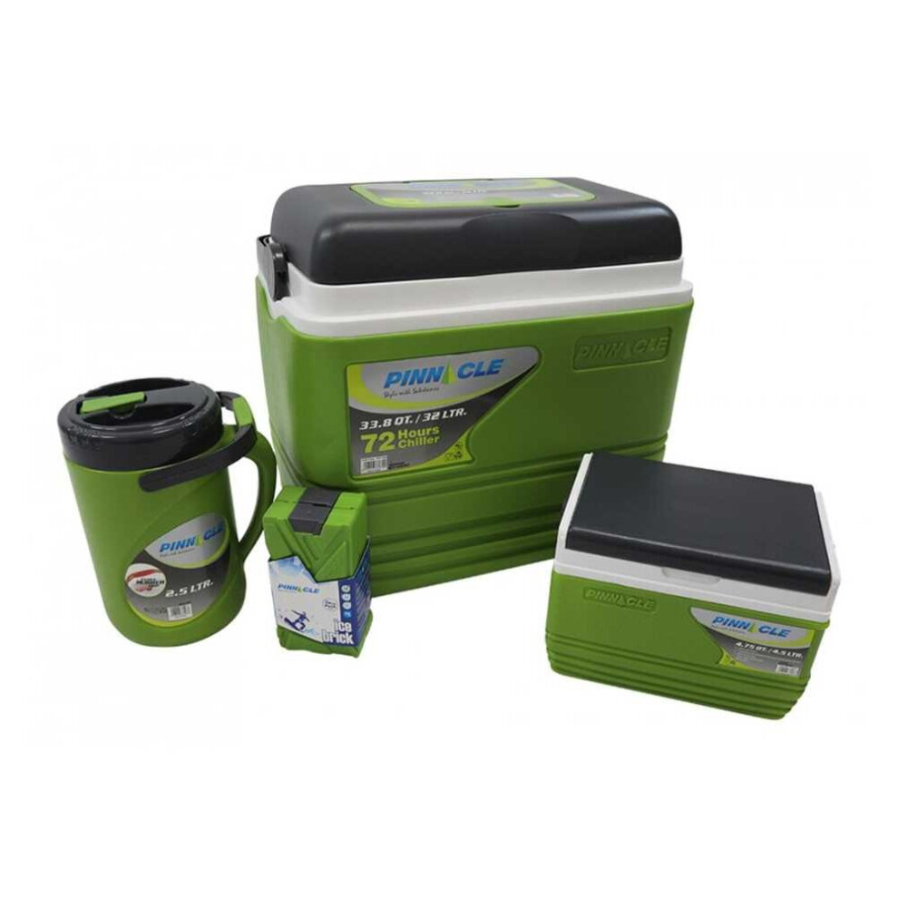 Vango Pinnacle 32L-72Hr 5 Piece Set Cool Box Green