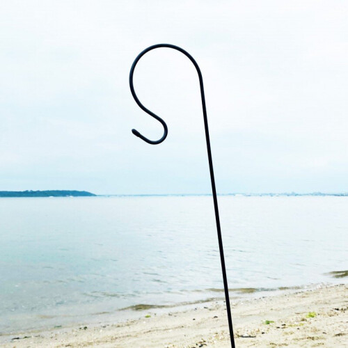 Selections 10 x Black Border Garden Shepherds Crook Hooks (1.2m) 1