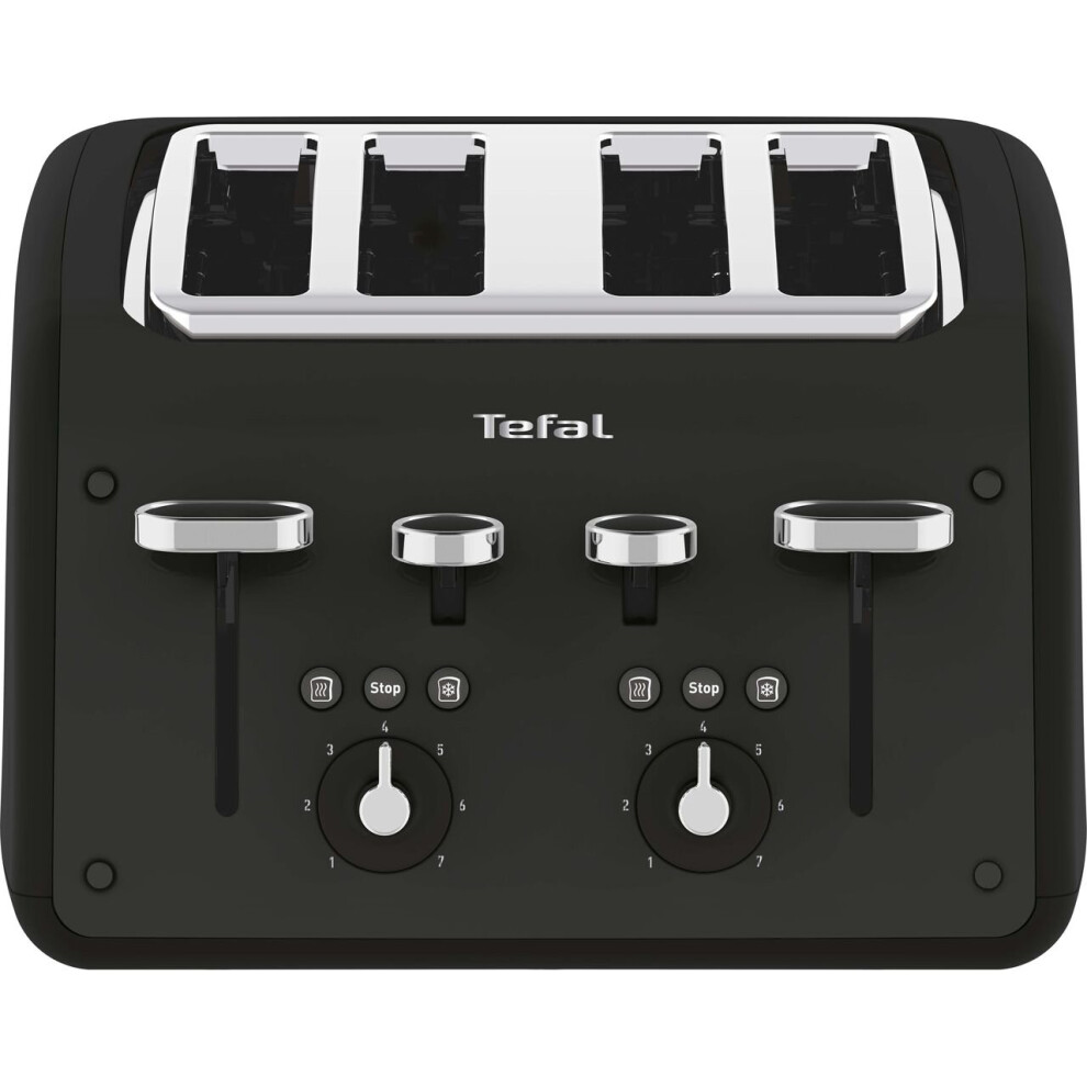 Tefal Retra TF700N40 4 Slice Toaster - Black