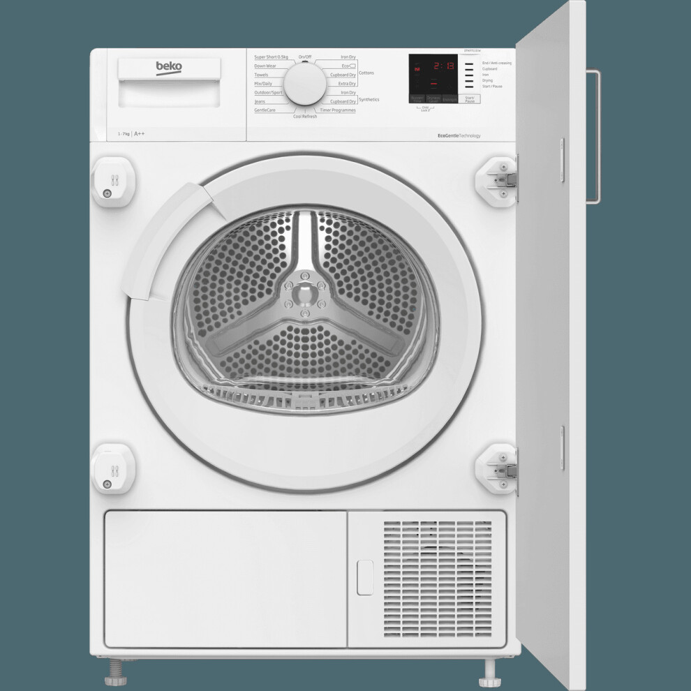 New Beko Dtikp71131w Integrated 7Kg Heat Pump Tumble Dryer - White Dtikp71131w_wh