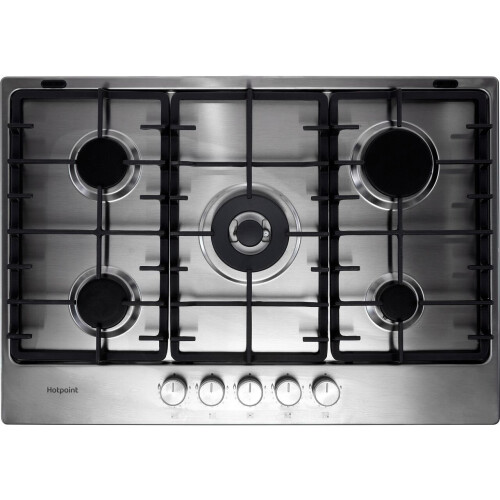 Hotpoint Hotpoint PPH75GDFIXUK 75cm Gas Hob - Silver