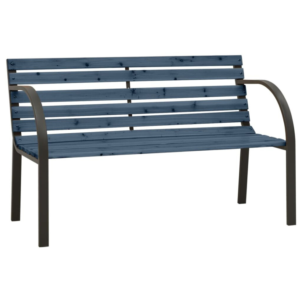 vidaXL Chinese Fir Wood Children Garden Bench 81 cm Grey Outdoor Bench Seat