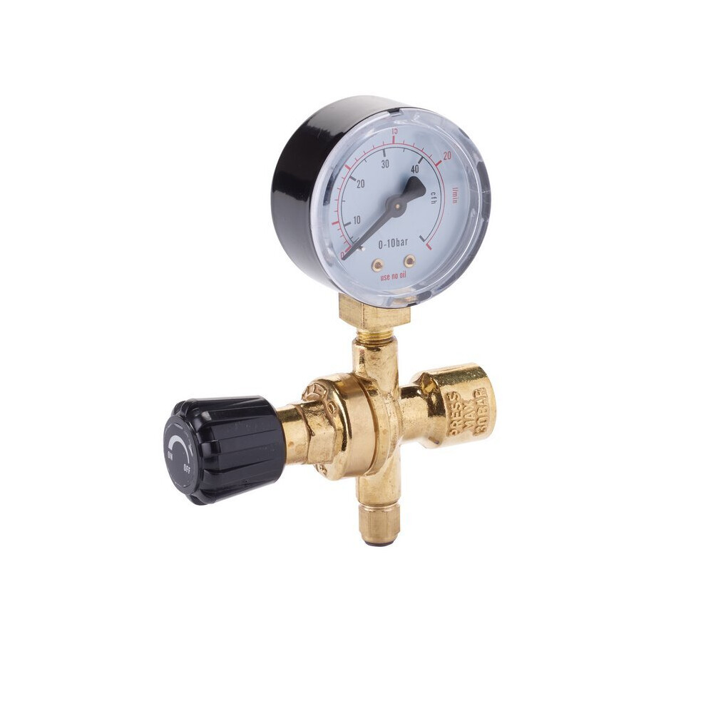 Gas Bottle Regulator with Gauge, 130 bar (70135)