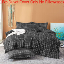 (1Pcs Black Duvet Cover, 150*200cm/59.06*78.74in) Duvet Cover Set Pillowcase Single Queen Print Floral Bedding Set Pastoral style