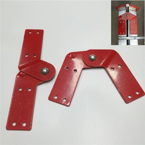 Professional straight ladder iron hinge folding aluminum herringbone joint head connector hardware