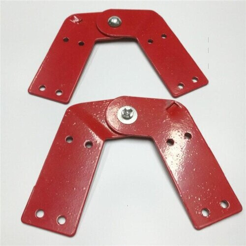 Professional straight ladder iron hinge folding aluminum herringbone joint head connector hardware 2