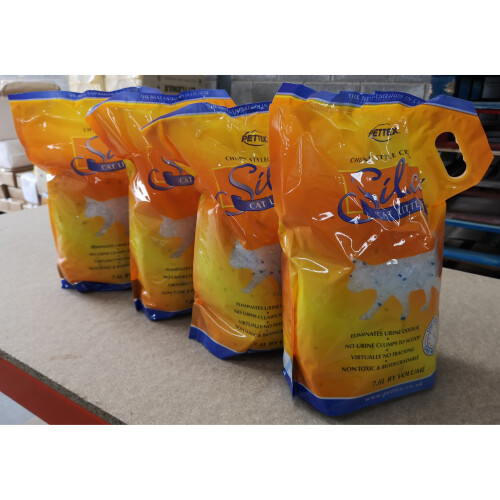 PETTEX Silica Cat Litter - 4x 7.6 Litre
