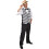 (XS/S) Black / White Stripe Waistcoats 1