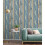 Grandeco Rustic Distressed Elm Wood Plank Effect Blue Cabin Beige Wallpaper 5