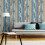 Grandeco Rustic Distressed Elm Wood Plank Effect Blue Cabin Beige Wallpaper 1