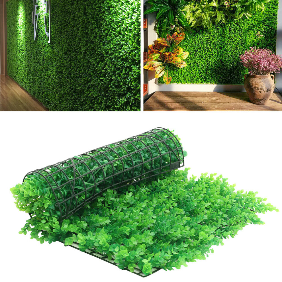6 Pcs Artificial Plant Wall Mat Fake Greenery Grass Privacy Fence Foliage Panel