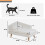 Bingopaw Luxury Cat Bed Stool Dog Sofa Couch Bed Rubber Wood Legs 7