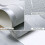 Living And Home Modern Silver 3D Wave Stripe Non Woven Embossed Wallpaper Roll 5