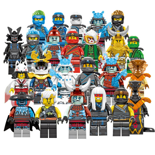 24Pcs Ninjago Mini Figures Kai Jay Sensei Wu Master Blocks Toys