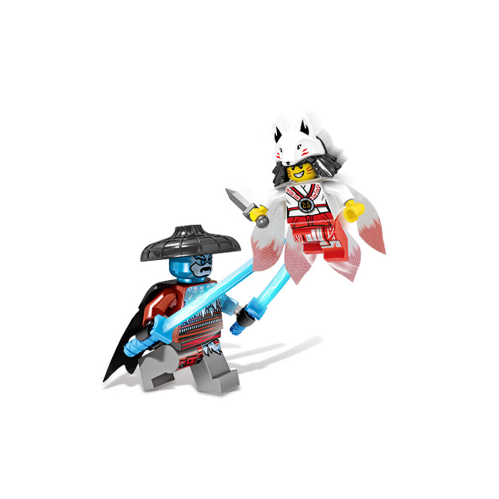 Lot 24 Minifigures Ninjago - Kai, Jay, Wu, Maître - Jouet Blocs - Cadeau Enfants
