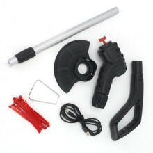 Cordless Electric Grass Trimmer - Lightweight Telescopic Garden Weed Wacker with Removable Blade Set