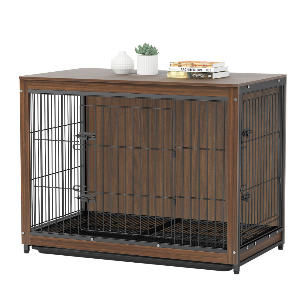 Large Pet Dog Crate Kennel Cage House Night Stand End Table