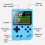 (Blue) Handheld Game Players Portable Retro Video Console 2