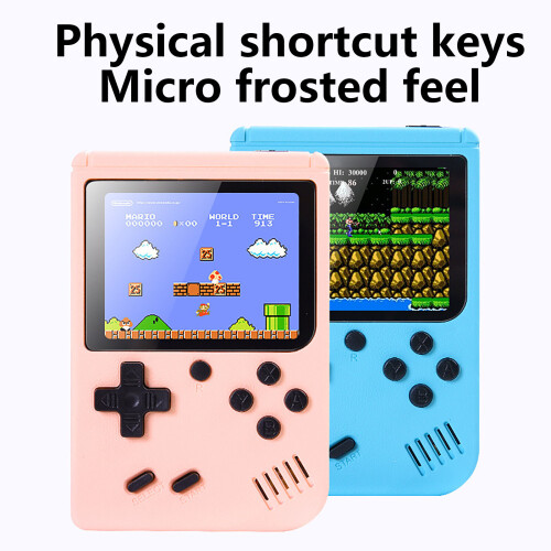 (Blue) Handheld Game Players Portable Retro Video Console 2