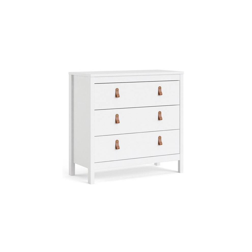 Barcelona Chest 3 drawers in White