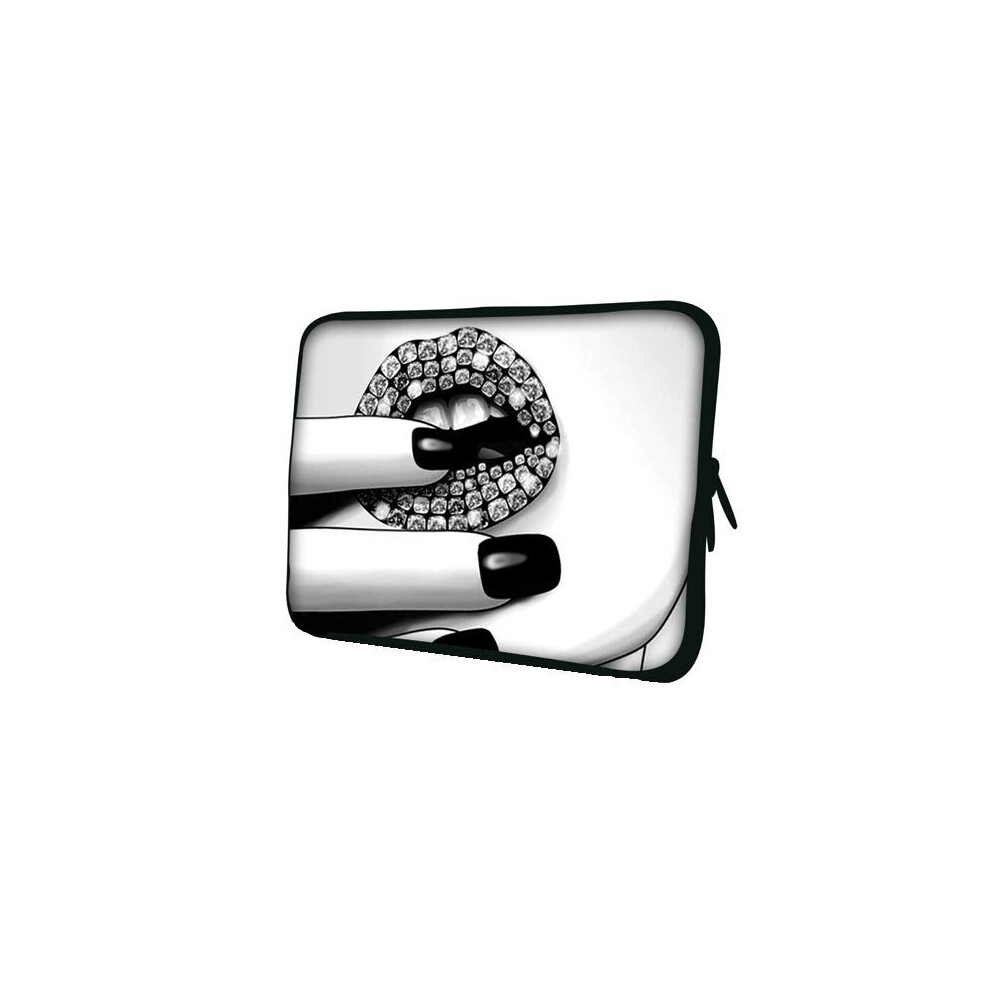 (Diamond Lips) 10" Inch Tablet Laptop Notebook Macbook Case Bag Multicoloured 5060525357251