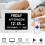 (White) Dementia Clock Calendar Day Date Clock 8 Inch Gift 1