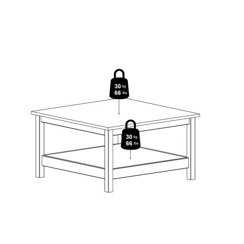 Barcelona Coffee table in Matt Black 1